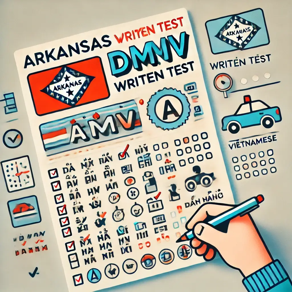 Arkansas DMV Written Test in Vietnamese 2024