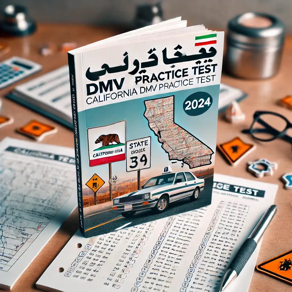 CA DMV Practice Test in Farsi 2024 Test 2 آزمون تمرینی رانندگی کالیفرنیا به زبان فارسی