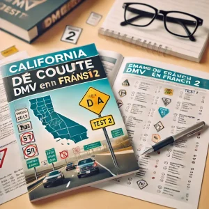 CA DMV Written Test in French Test 1 écrit du permis de conduire californien 2024