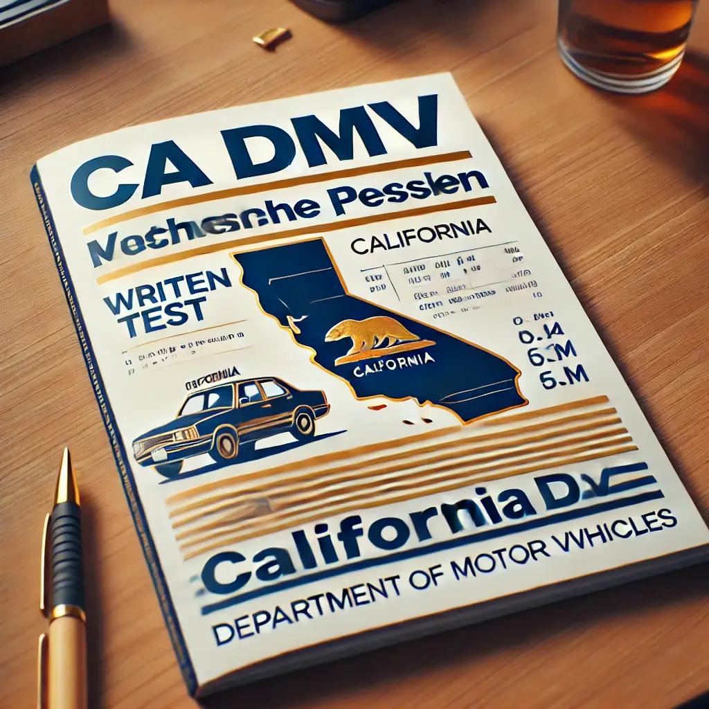 CA DMV Written Test in German 2024 (Sample Test 1).