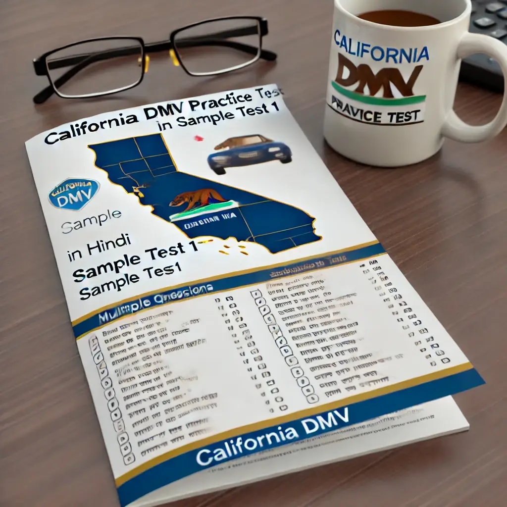 California DMV Practice Test in Hindi 2024 Questions Answers