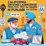 California Driving License Theory Practice Test in Punjabi for Seniors.