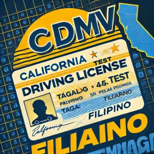 CA DMV Driving License Test in Tagalog (Filipino) 2025 Class C