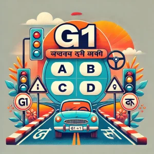 G1 Practice Test in Hindi 2025 [UPDATED] Questions Answers