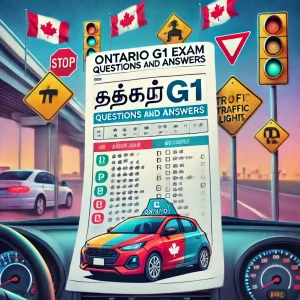 Ontario G1 Exam Questions Answers in Tamil