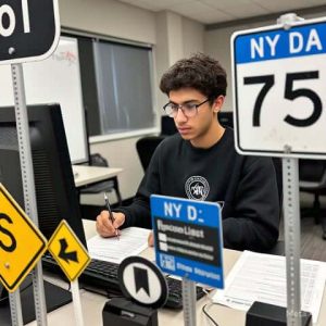 New York State DMV Practice Test in Albanian